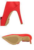New Spring European Slim High Heels Silk Elegant OL Shallow Pointed Fashion Pumps - Tania's Online Closet, LLC