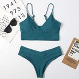 11 Colors Sexy Bikini 2021 High Waist Swimsuit - Tania's Online Closet, LLC