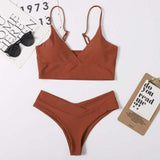 11 Colors Sexy Bikini 2021 High Waist Swimsuit - Tania's Online Closet, LLC