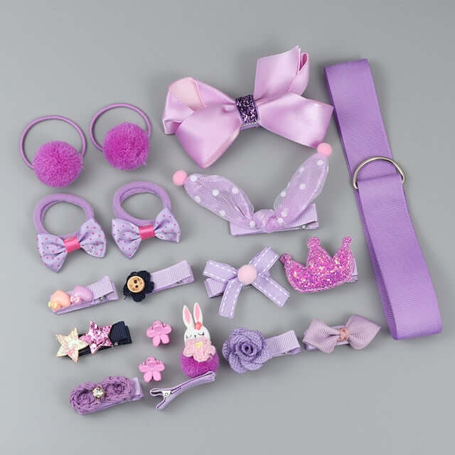 18 Piece Kids Hair Accessories Set Tania's Online Closet, LLC