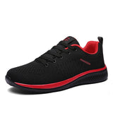 New Mesh Men Casual Shoes Lace-up Men Shoes Lightweight Comfortable Breathable Walking Sneakers - Tania's Online Closet, LLC