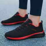 New Mesh Men Casual Shoes Lace-up Men Shoes Lightweight Comfortable Breathable Walking Sneakers - Tania's Online Closet, LLC