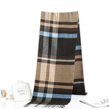 2020 Luxury Brand Men's Winter Plaid Scarf Cashmere shawls Scarves - Tania's Online Closet, LLC
