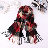 2020 Luxury Brand Men's Winter Plaid Scarf Cashmere shawls Scarves - Tania's Online Closet, LLC