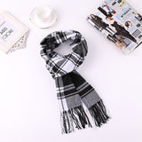 2020 Luxury Brand Men's Winter Plaid Scarf Cashmere shawls Scarves - Tania's Online Closet, LLC