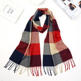 2020 Luxury Brand Men's Winter Plaid Scarf Cashmere shawls Scarves - Tania's Online Closet, LLC