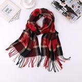 2020 Luxury Brand Men's Winter Plaid Scarf Cashmere shawls Scarves - Tania's Online Closet, LLC