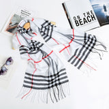 2020 Luxury Brand Men's Winter Plaid Scarf Cashmere shawls Scarves - Tania's Online Closet, LLC
