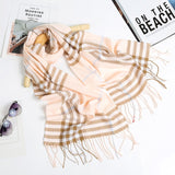 2020 Luxury Brand Men's Winter Plaid Scarf Cashmere shawls Scarves - Tania's Online Closet, LLC