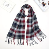 2020 Luxury Brand Men's Winter Plaid Scarf Cashmere shawls Scarves - Tania's Online Closet, LLC