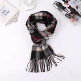 2020 Luxury Brand Men's Winter Plaid Scarf Cashmere shawls Scarves - Tania's Online Closet, LLC