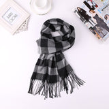 2020 Luxury Brand Men's Winter Plaid Scarf Cashmere shawls Scarves - Tania's Online Closet, LLC