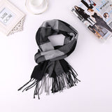 2020 Luxury Brand Men's Winter Plaid Scarf Cashmere shawls Scarves - Tania's Online Closet, LLC