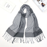 2020 Luxury Brand Men's Winter Plaid Scarf Cashmere shawls Scarves - Tania's Online Closet, LLC