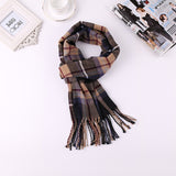 2020 Luxury Brand Men's Winter Plaid Scarf Cashmere shawls Scarves - Tania's Online Closet, LLC