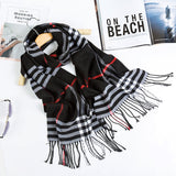 2020 Luxury Brand Men's Winter Plaid Scarf Cashmere shawls Scarves - Tania's Online Closet, LLC