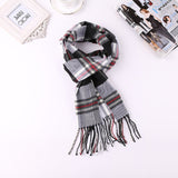 2020 Luxury Brand Men's Winter Plaid Scarf Cashmere shawls Scarves - Tania's Online Closet, LLC