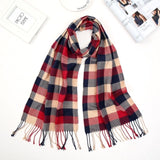 2020 Luxury Brand Men's Winter Plaid Scarf Cashmere shawls Scarves - Tania's Online Closet, LLC