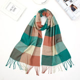 2020 Luxury Brand Men's Winter Plaid Scarf Cashmere shawls Scarves - Tania's Online Closet, LLC