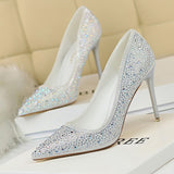 Glitter Crystal High Heels - Tania's Online Closet, LLC