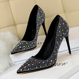 Glitter Crystal High Heels - Tania's Online Closet, LLC