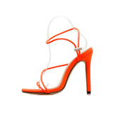 Women Sexy Thin Heels Sandals New Candy Color High Heel - Tania's Online Closet, LLC