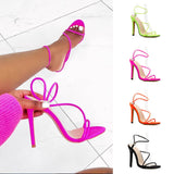 Women Sexy Thin Heels Sandals New Candy Color High Heel - Tania's Online Closet, LLC