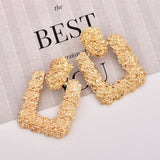 2019 new ladies earrings rose geometric exaggerated female earrings - Tania's Online Closet, LLC