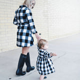 2020 Long Sleeve Christmas Plaid Matching Dress Outfits Mommy And Me - Tania's Online Closet, LLC
