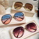 Diamond Sunglasses Female Brand Design Lens UV400 Women Pilot Sun Glasses - Tania's Online Closet