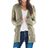 2020 Winter Cardigan Sweater Europe Long-Sleeve Knitwear - Tania's Online Closet, LLC