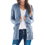 2020 Winter Cardigan Sweater Europe Long-Sleeve Knitwear - Tania's Online Closet, LLC