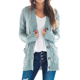 2020 Winter Cardigan Sweater Europe Long-Sleeve Knitwear - Tania's Online Closet, LLC