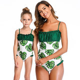 Summer Backless Bikini One-Piece Swimsuit Family Matching Swimwear - Tania's Online Closet, LLC