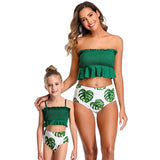 Summer Backless Bikini One-Piece Swimsuit Family Matching Swimwear - Tania's Online Closet, LLC
