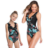 Summer Backless Bikini One-Piece Swimsuit Family Matching Swimwear - Tania's Online Closet, LLC