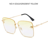 2020 Oversize Square Sunglasses Superstar Luxury Female Shades UV400 - Tania's Online Closet, LLC