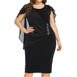 2020 Dress Casual Chiffon Plus Size Solid O-Neck Sleeveless Loose Dresses - Tania's Online Closet, LLC