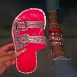Women Slippers Bling Casual Women Slides Flat Sandals Summer Shoes - Tania's Online Closet, LLC