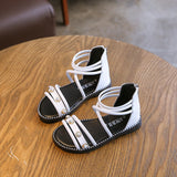 Girls Sandals New Kids Rome Roman Sandals Sweet Princess With Pearls - Tania's Online Closet, LLC