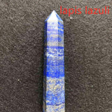 24 Stone Point Tower Wicca Healing Crystal Hexagon Natural Minerals Magic Wand - Tania's Online Closet, LLC