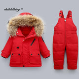 2Pcs Set Winter Children's Snowsuit Outwear - Tania's Online Closet, LLC