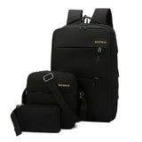 3pcs/set Men's Backpack Bag Male USB Charging Laptop Backpack Computer Bags Men Shoulder Bag Sets - Tania's Online Closet, LLC