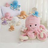40-80cm  Lovely Simulation octopus Plush Stuffed Toy Soft Cute Animal - Tania's Online Closet, LLC