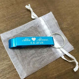 50pcs Personalized Engraved Bottle Opener Keychains-Wedding Gift Favors - Tania's Online Closet, LLC