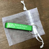 50pcs Personalized Engraved Bottle Opener Keychains-Wedding Gift Favors - Tania's Online Closet, LLC