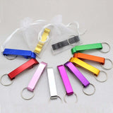 50pcs Personalized Engraved Bottle Opener Keychains-Wedding Gift Favors - Tania's Online Closet, LLC