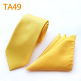 55 Style Silk Neck Ties & Pocket Square Hanky Suit Set - Tania's Online Closet, LLC
