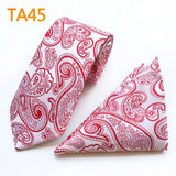 55 Style Silk Neck Ties & Pocket Square Hanky Suit Set - Tania's Online Closet, LLC