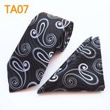 55 Style Silk Neck Ties & Pocket Square Hanky Suit Set - Tania's Online Closet, LLC